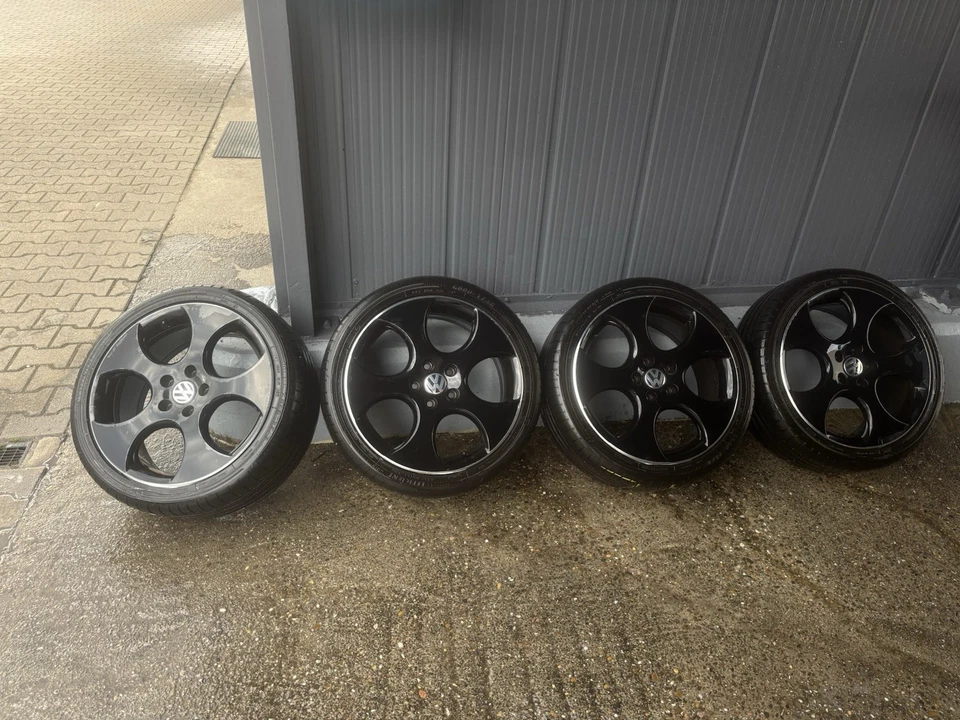 Sommerreifen 18 Zoll auf VW Detroit Alufelgen (original) Golf 5, top Zustand! - Bild 3 von 4