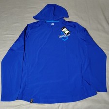 Under Armour Men's Large Baseball Cage Jacket Hoodie Long Sleeve Blue