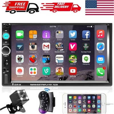 High-Definition 7-Inch Touchscreen Car Stereo with Bluetooth & Steering Control