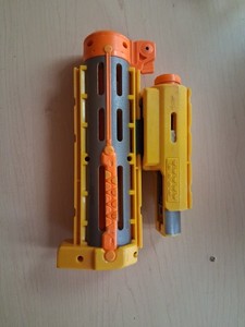 Nerf Barrel And Laser Gun Blaster N-Strike Yellow 