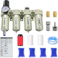 3/4" NPT Industrial Grade 4 Stage Air-Dryer-For-Compressor, Air-Compressor-Water