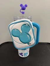 Disney Parks Mickey Mouse Balloons Travel Tumbler Exclusive 30oz With Zip Case
