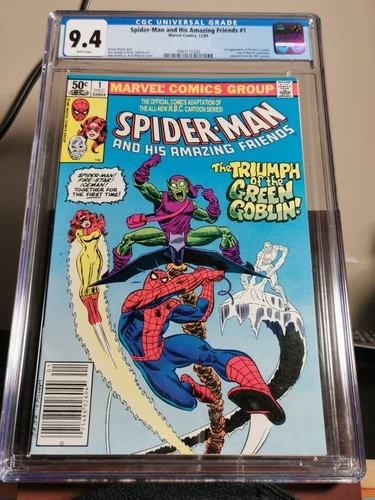 Spider-Man and His Amazing Friends #1 Newsstand ⭐ 1st Firestar ⭐CGC 9.4⭐ NM 1981