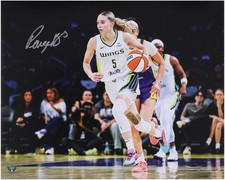 Paige Bueckers Dallas Wings Autographed 16" x 20" Dribbling Photograph