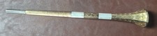 Antique Victorian Gold Filled Mother of Pearl Parasol Handle Engraved c. 1890s