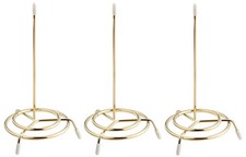 3-Pack Restaurant Check Spindles | Brass | 6.5-Inch Receipt Holders for Diner...