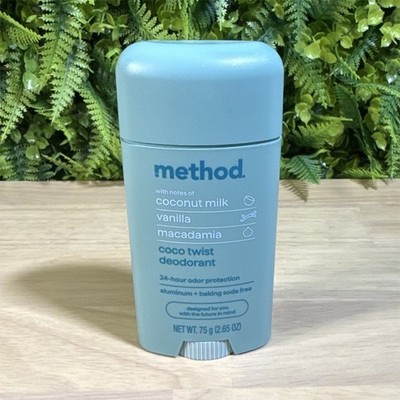 Method Coconut Milk Deodorant Stick Aluminum-Free 24-Hour 2.65 oz