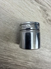 Snap-on Tools 3/8" Drive 7/8" SAE 6 Point Shallow Chrome Socket FS281 USA C11