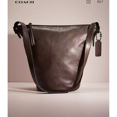Coach Bleecker Sport Mini Duffle Bucket Bag Rich Brown