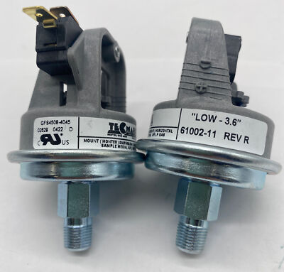 #ad NEW Tecmark GFS4508 4045 Gas Valve Pressure Switch Low 3.6quot; Lot of 2 $156.00