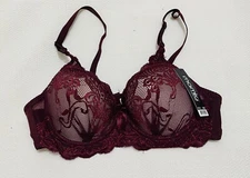 Lot Of 3 Beautiful Mamia Lace Push Up Underwire Bra 32B NWOT
