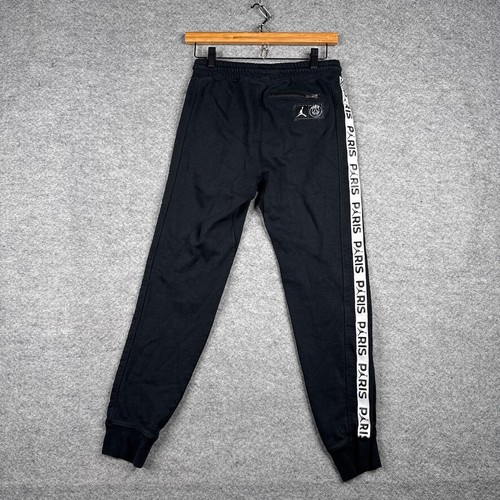 Air Jordan Paris Saint-Germain Pants Youth 12-13 YRS Black Sweatpants Logo - Picture 5 of 8