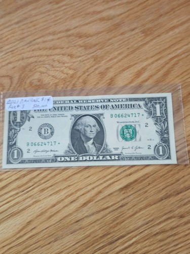 2021 New York $1 Star Note Low Print Run #3 500k