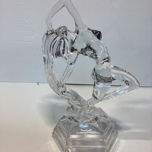 Vintage RCR Kristallglas Statue Figur Tänzerin Ofelia fließendes Haar Skulptur - Bild 3 von 11