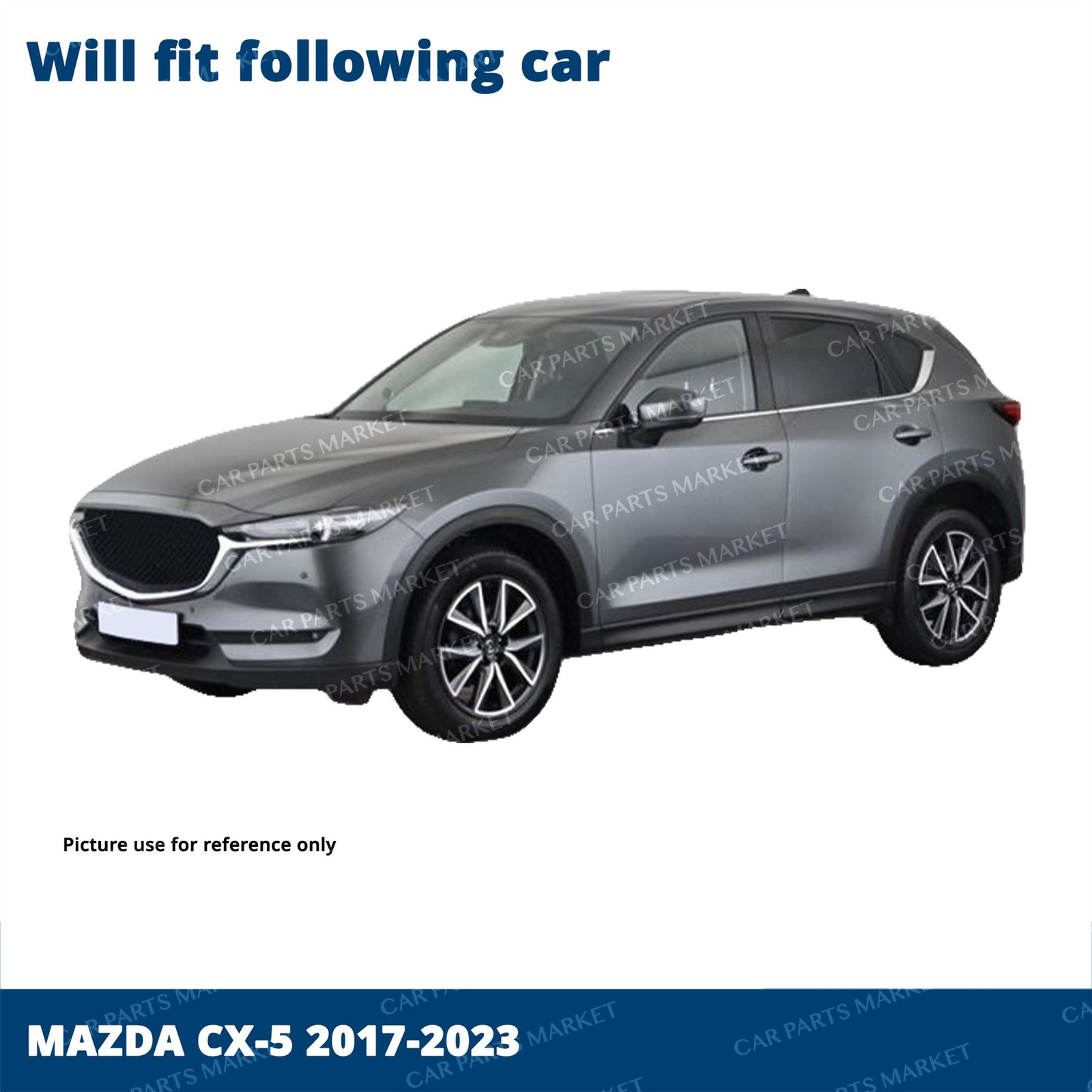 Front Windshield Wiper Blades For Mazda 6 (2018-2021), CX-5 (2017-2023), CX-9 (2016-2023) - 24" & 18" Pair