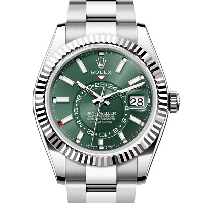 Rolex Sky-Dweller NEW 2026 APRIL 336934 Green Oyster Steel 42 mm