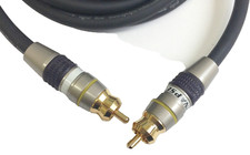 High Performance 6 ft. Gold Plated RCA Stereo Audio Subwoofer Interconnect Cable