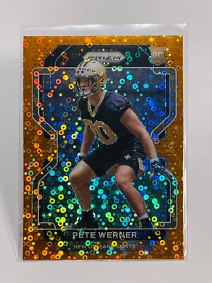 PETE WERNER 2021 Panini Prizm ORANGE DISCO Prizm RC Rookie #391