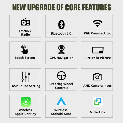 8.8'' Android14 4G Autoradio CarPlay GPS DAB+ BT5 8Kern für Audi A4 B8 2013-2016 - Bild 4 von 18