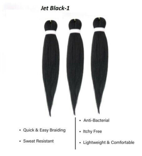 Smart Braid 3 IN EINER PACKUNG 16" vorgestreckt, vorgegerupft, vorgezogen *UK PORTO* - Bild 2 von 9