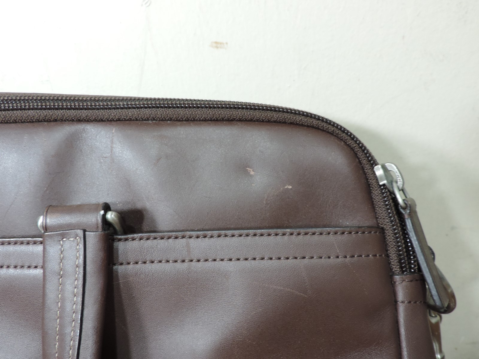 Coach Messenger Brown Leather Briefcase Shoulder Lap… Gem