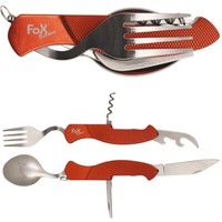 Mfh Taschenmesserbesteck 6 In 1 Campingbesteck Gabel LöFfel Messer Essbesteck