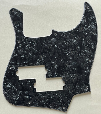 Black Pearl Pickguard Fit Top Jazz Bass With PB Pickup Hole Style Guitar Parts