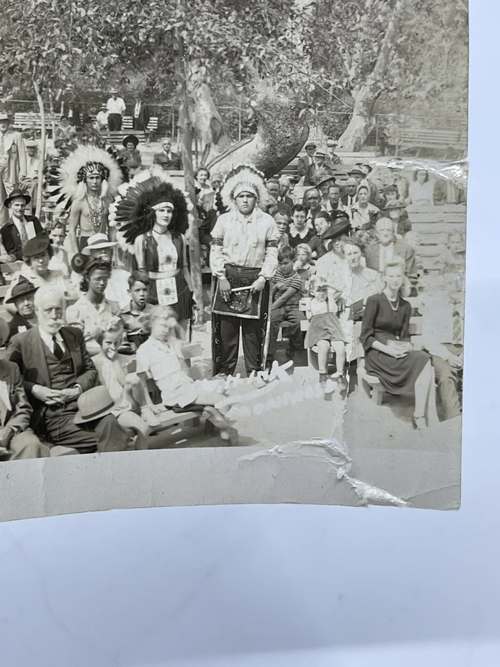 Fotografía panorámica Montrose California septiembre 1942 Día de la India de colección RARA Foto 2 de 4