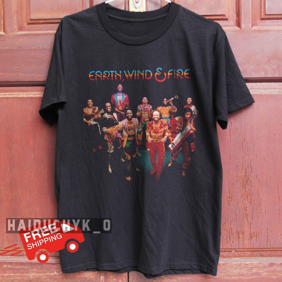 Earth, Wind & Fire T-Shirt –  Gift for Fans Unisex Black T-shirt - Free Shipping