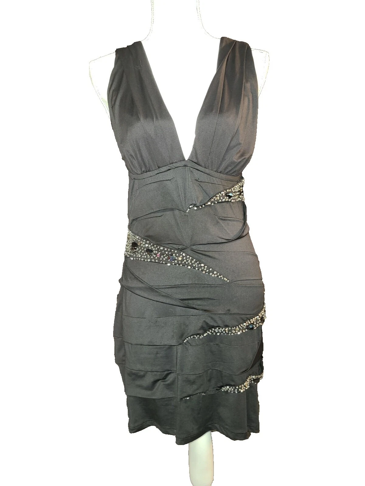 Satin Short Sleeve Black Bridesmaid Dresses