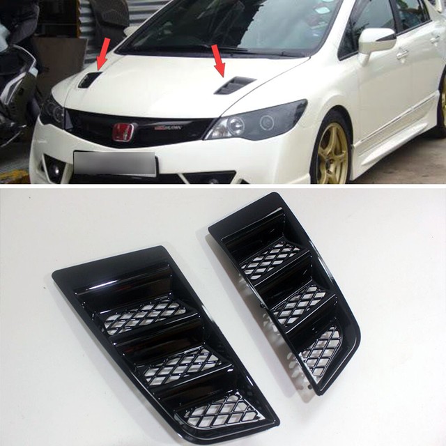 Front Vent Hood Vent RR Style Universal for Honda Civic 8th 9th