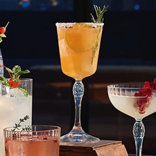 6 Calici America'20S Cocktail 25cl Bormioli Bicchiere Vetro Trasparente Vino Bar