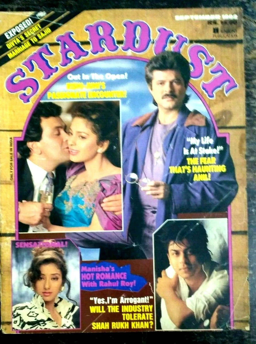 888px x 1193px - INDIA FILM MAGAZINE STARDUST SEP 1992 SHAHRUKH , RISHI JUHI , DIVYA BHARTI  MARRY | eBay