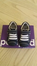 PEDIPED JAKE BABY BOYS SHOES LEATHER NAVY GRIP N GO SIZE UK 3.5 / EU 19 NEW BOX