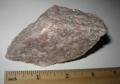 3.1'' SMALL RARE NATURAL ROUGH RED MICA QUARTZ CRYSTAL STONE MINERAL ~ 175.2g  *7