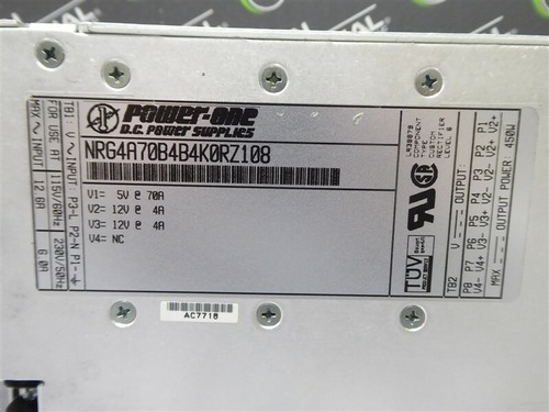 GEBRAUCHTES Power-One NRG4A70B4B4K0RZ108 Netzteil Baugruppe 5/12 VDC 450W - Bild 4 von 6