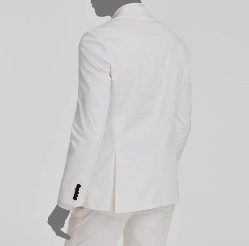 Hugo Boss Men's White Solid Modern Fit Suit Separate Jacket Size 36S - Picture 2 of 2