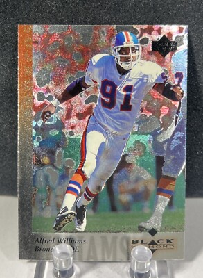  1997 Upper Deck Black Diamond Alfred Williams #1 Denver Broncos Star DE￼ *AC