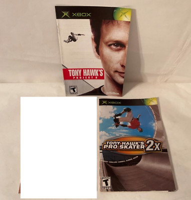 *Manuals Only* Lot XBOX *Tony Hawk Pro Skater 2x & Project 8 Replacement *OEM*