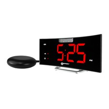 Sveglia Geemarc - Sveglia digitale Wake 'n Shake Curve - Forte vibrazione