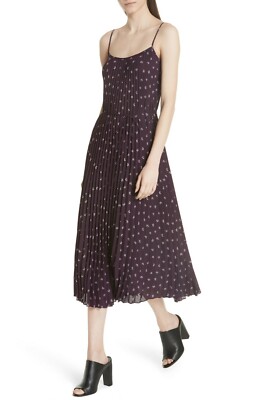 vince polka dot pleated dress Vince Camuto Pleated Floral Print Shift Dress Black S at Amazon Women's Clothing store