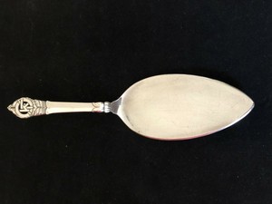 Georg Jensen Extremely Rare Sterling Silver Server Denmark - heavy ! Louise