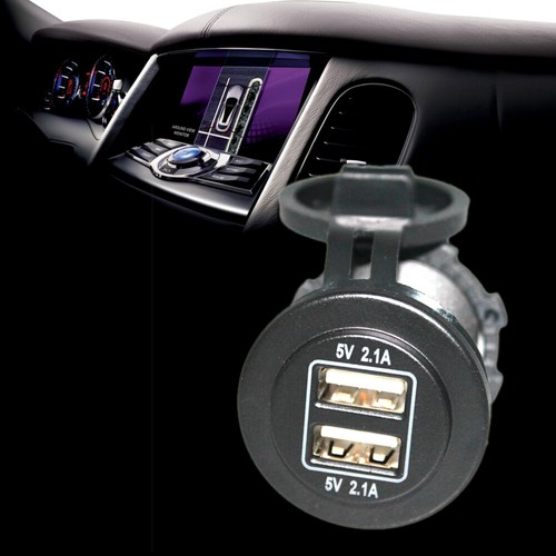 Wasserdichtes Auto -Ladegerät USB-Ladegerät Für Motorräder Autosteckdose - 第 1/11 張圖片