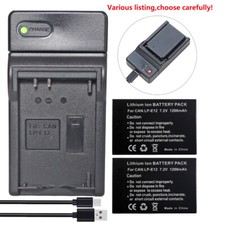 LP-E12 LPE12 LC-E12 Battery or charger for Canon EOS 100D M M2 M10 M50 M100 M200