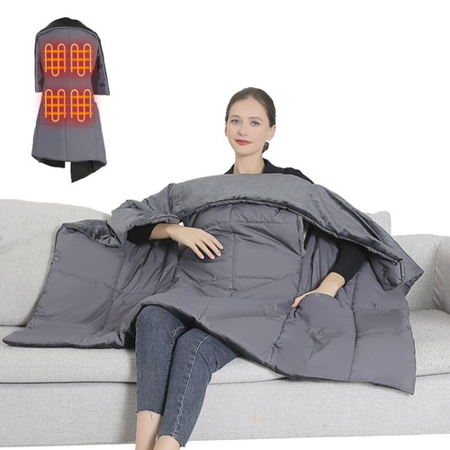 Electric Heated Blanket Heating Vest Warm Flannel Winter Blanket for Women Men - Picture 16 of 37