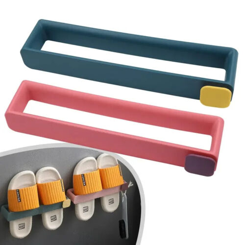 Slippers Rack Hanging Shoe Holder Self Adhesive Multi Function Wall Bracket Shoe