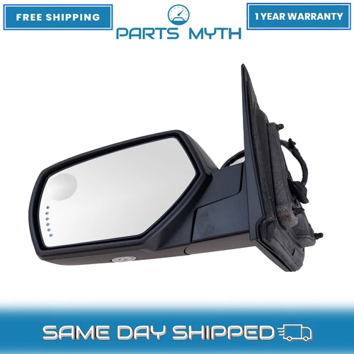 NEW Mirror Power Fold Heat Memory Signal Puddle LH Fits For 2014-2018 Chevy GMC