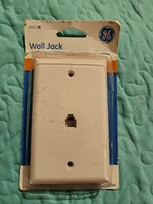 ** NEW ** In Packaging - GE Phone Wall Jack #40051 - White General Electric 