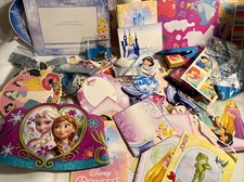 LARGE Disney Princess Scrapbook Lot Stamps Stickers Cardstock Bulk Embellishment