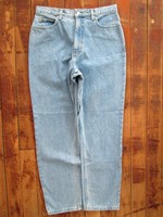 Women's Lands' End Jeans 12x30 Faded Blue Denim 31x30 Tapered 100% Cotton Women's Lands' End Jeans 12x30 Faded Blue Denim 31x30 Tapered 100% Cotton